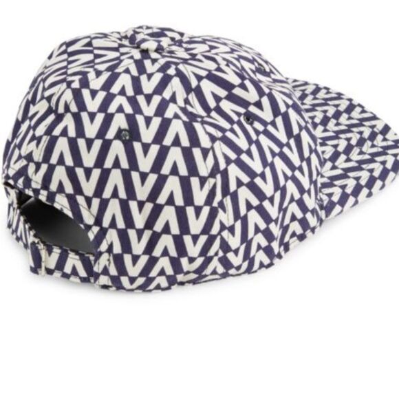 Valentino Garavani Navy and White Patterned Hat NWT - Picture 3 of 11